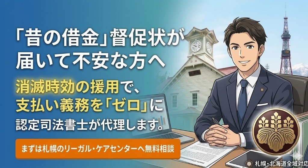 【北海道民専用】レイク（新生フィナンシャル）の時効援用の相談受付の画像
