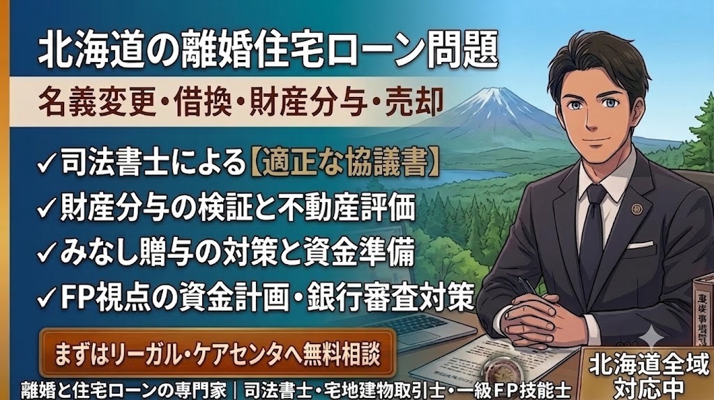 離婚時の住宅ローン問題（名義変更・借り換え・売却・財産分与）の相談受付の画像