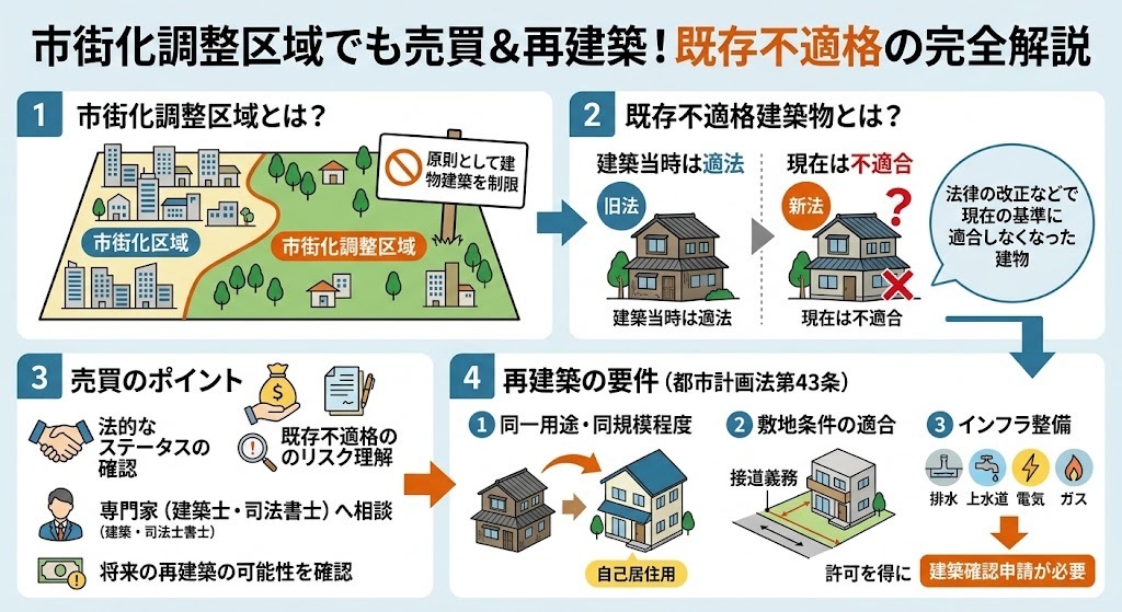 【札幌圏】市街化調整区域でも売買＆再建築！既存不適格の完全説明