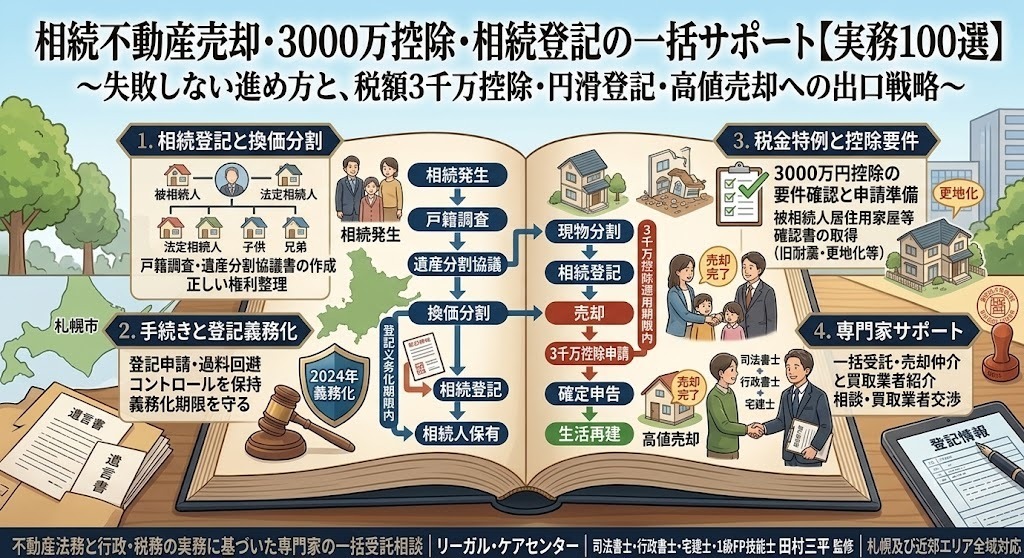 相続不動産売却・3000万控除・相続登記の実務【100選】