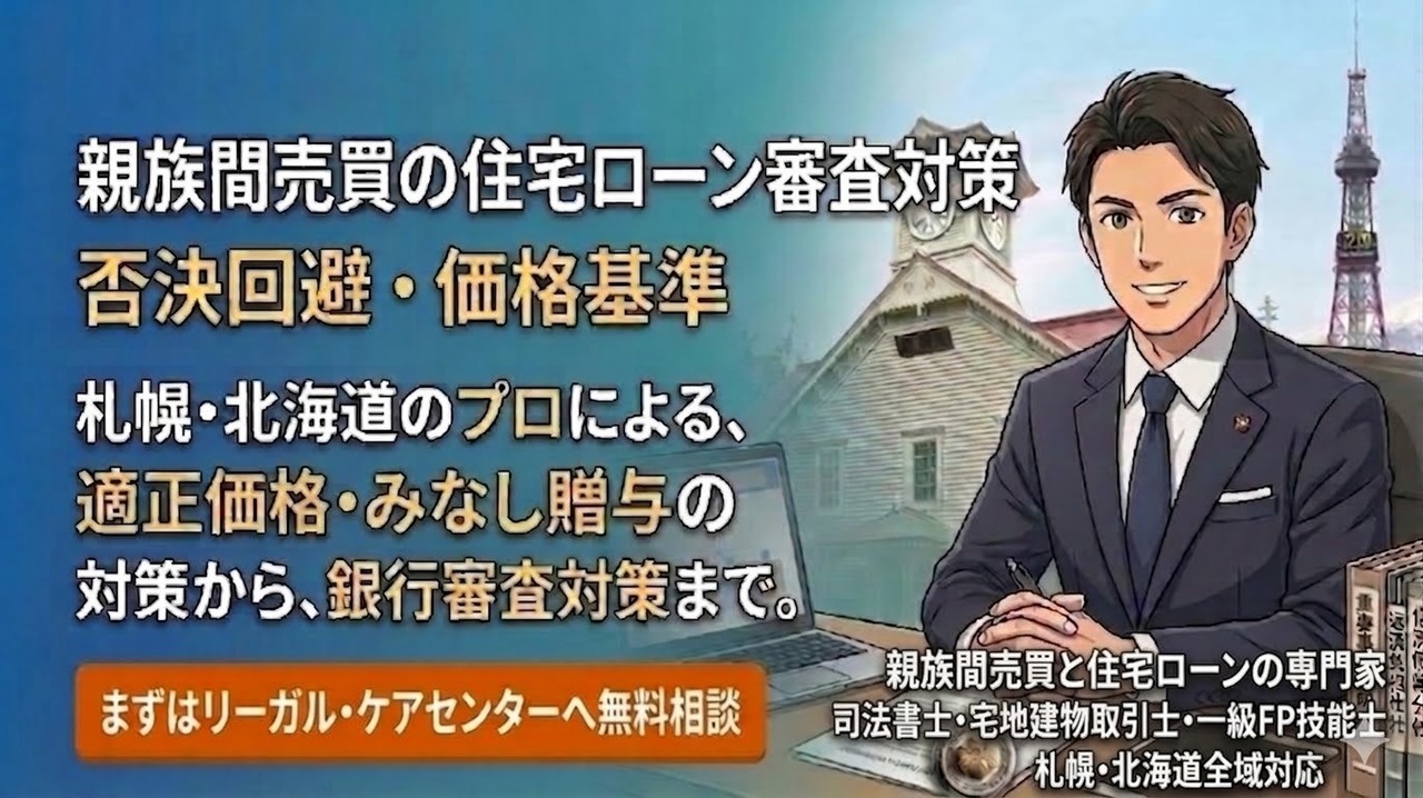 親族間売買の住宅ローン審査対策｜否決回避･価格基準の相談受付の画像