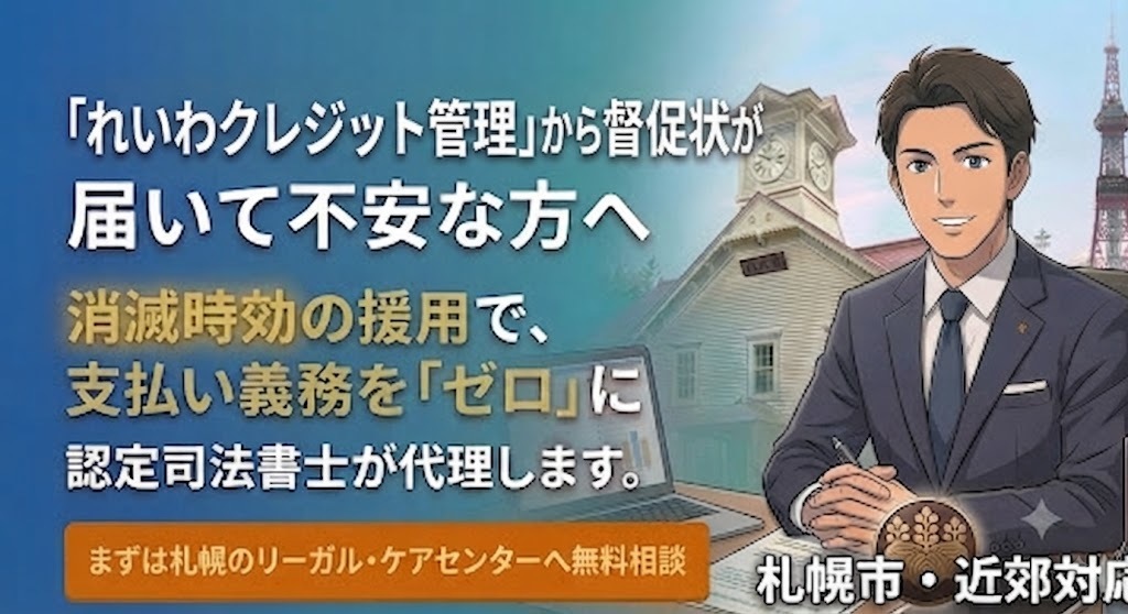 れいわクレジット管理に対する消滅時効の援用